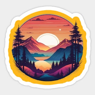 SUNSET TIME Sticker